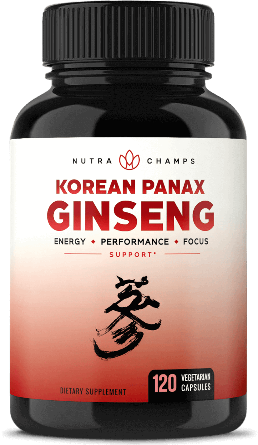 Korean Panax Ginseng 1650mg 120 Capsules NutraChamps