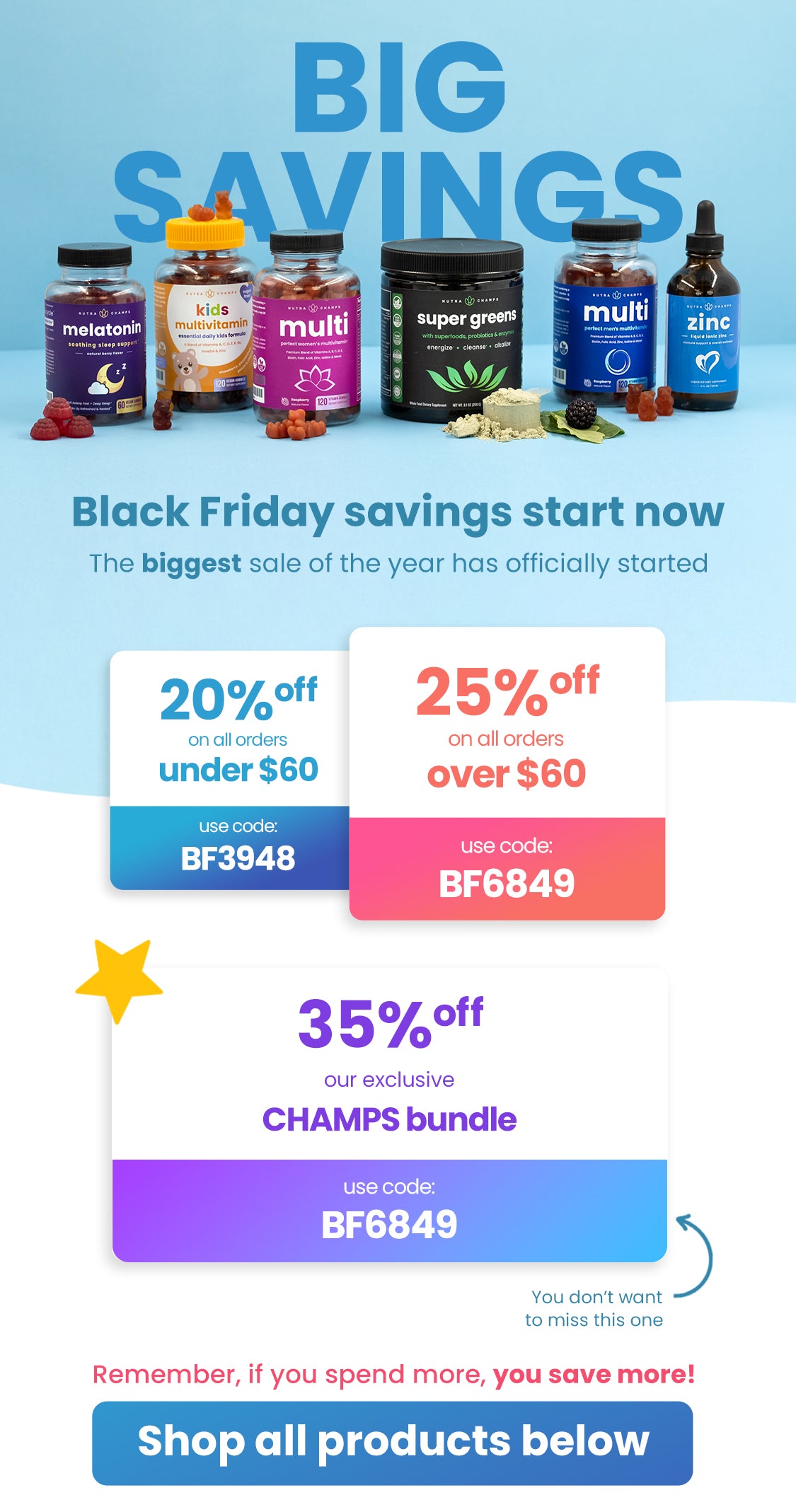 Champs black friday store sale