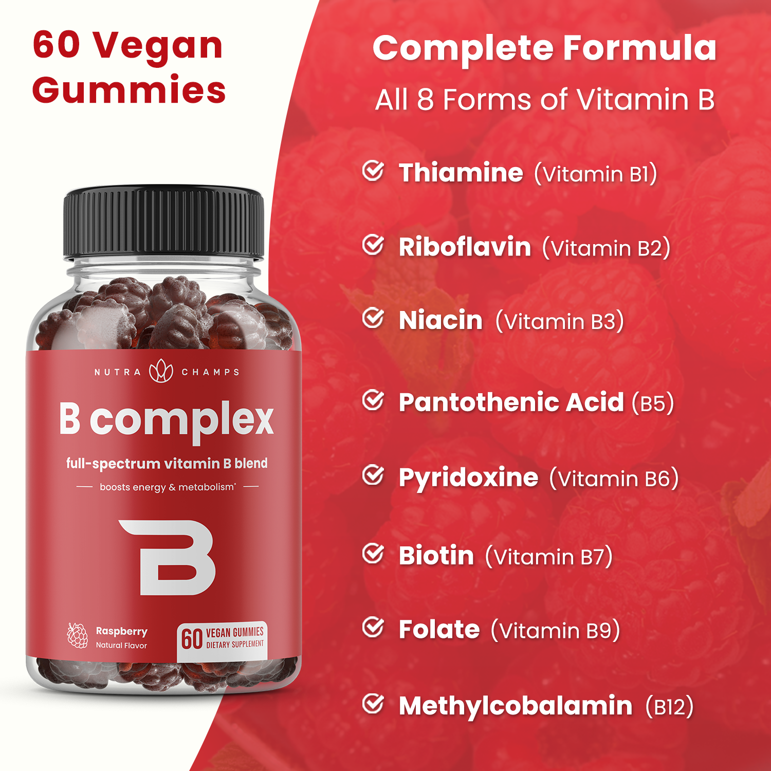 Vitamin B Complex Gummies - NutraChamps