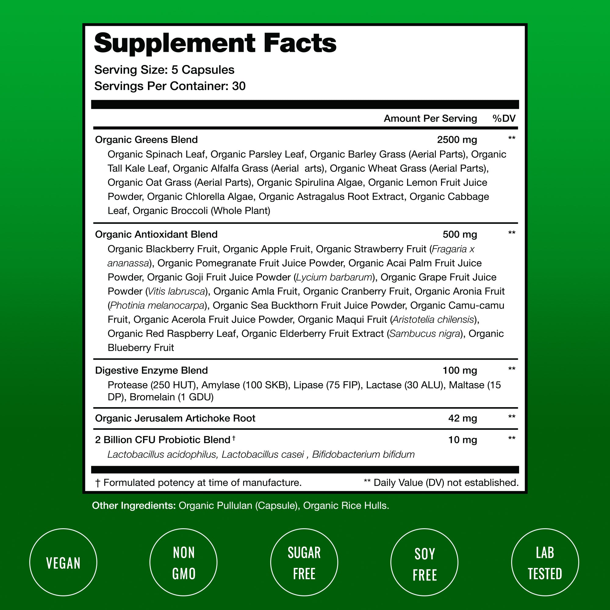 Super Greens Capsules