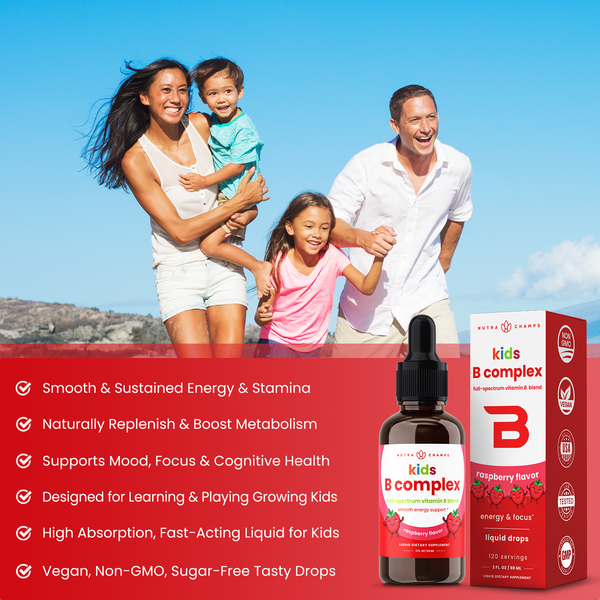 Kid's Vitamin B Complex Drops - NutraChamps